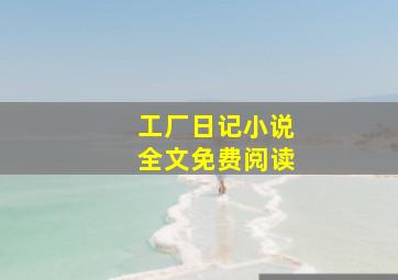 工厂日记小说全文免费阅读