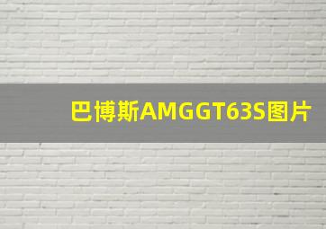 巴博斯AMGGT63S图片