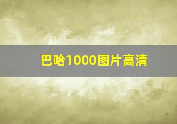 巴哈1000图片高清