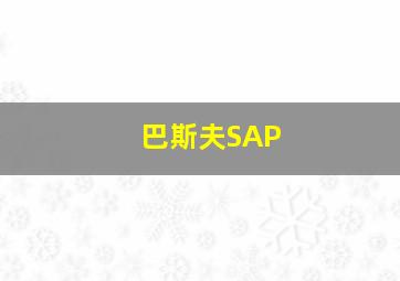 巴斯夫SAP