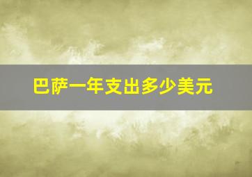 巴萨一年支出多少美元