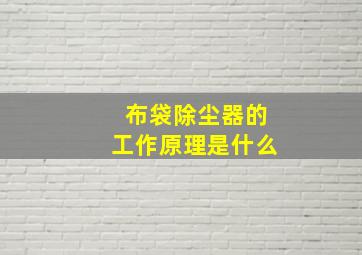 布袋除尘器的工作原理是什么