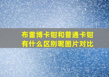 布雷博卡钳和普通卡钳有什么区别呢图片对比