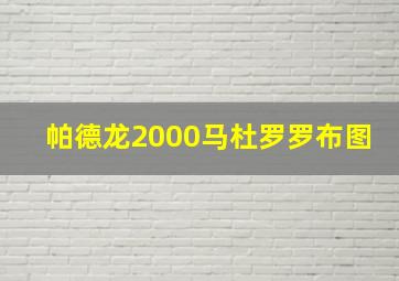 帕德龙2000马杜罗罗布图