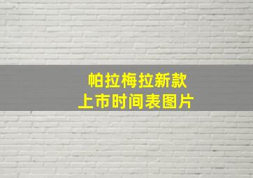 帕拉梅拉新款上市时间表图片