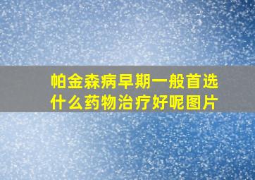 帕金森病早期一般首选什么药物治疗好呢图片