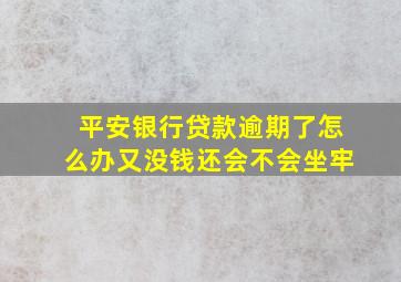 平安银行贷款逾期了怎么办又没钱还会不会坐牢