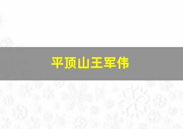 平顶山王军伟