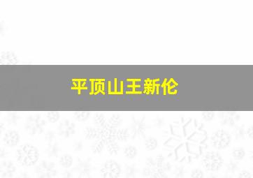 平顶山王新伦