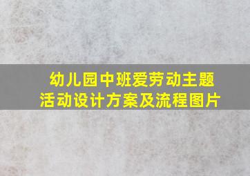 幼儿园中班爱劳动主题活动设计方案及流程图片