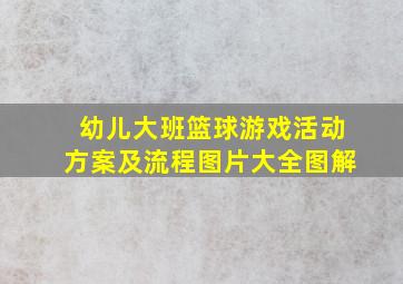 幼儿大班篮球游戏活动方案及流程图片大全图解