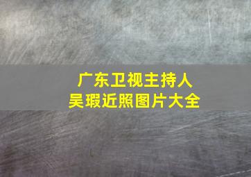 广东卫视主持人吴瑕近照图片大全