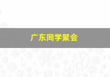 广东同学聚会