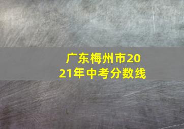 广东梅州市2021年中考分数线