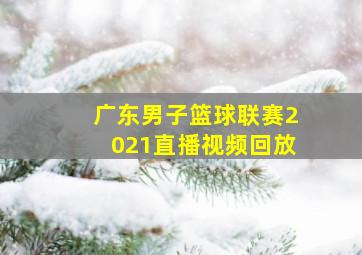 广东男子篮球联赛2021直播视频回放