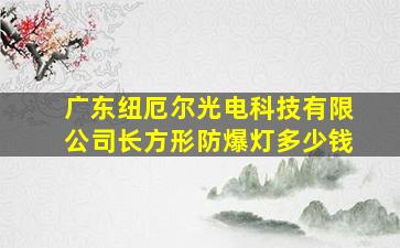 广东纽厄尔光电科技有限公司长方形防爆灯多少钱