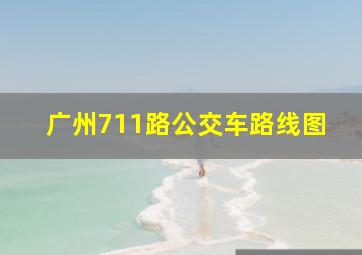 广州711路公交车路线图