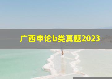 广西申论b类真题2023