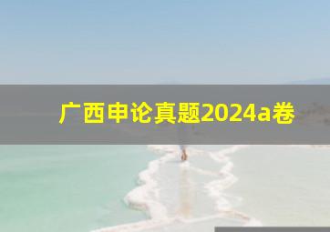 广西申论真题2024a卷