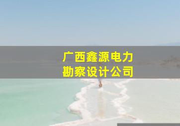 广西鑫源电力勘察设计公司