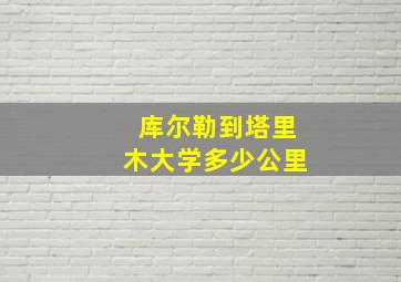 库尔勒到塔里木大学多少公里