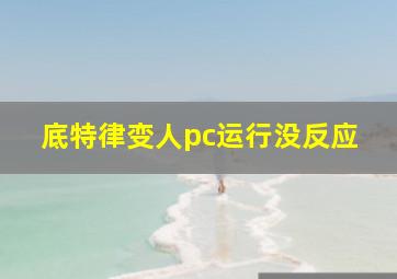 底特律变人pc运行没反应