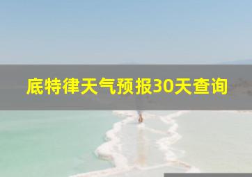 底特律天气预报30天查询