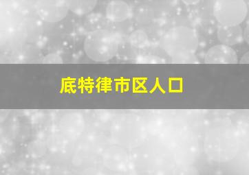 底特律市区人口