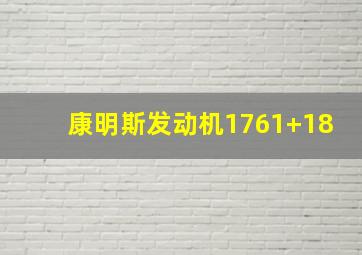 康明斯发动机1761+18