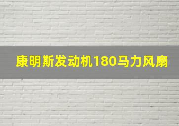 康明斯发动机180马力风扇