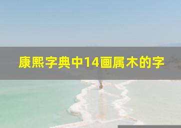 康熙字典中14画属木的字