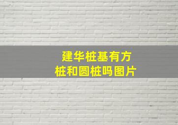 建华桩基有方桩和圆桩吗图片