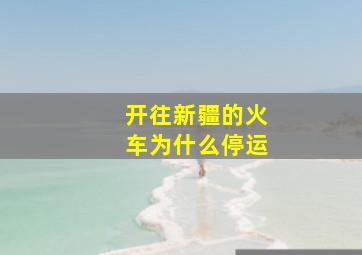 开往新疆的火车为什么停运