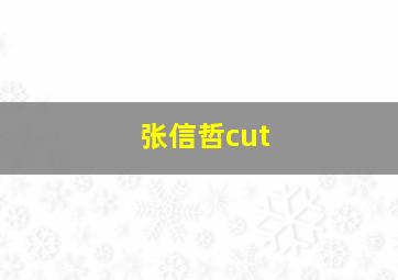 张信哲cut