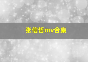 张信哲mv合集