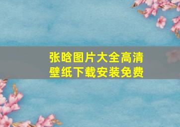 张晗图片大全高清壁纸下载安装免费