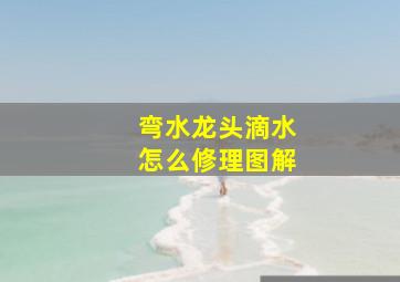 弯水龙头滴水怎么修理图解