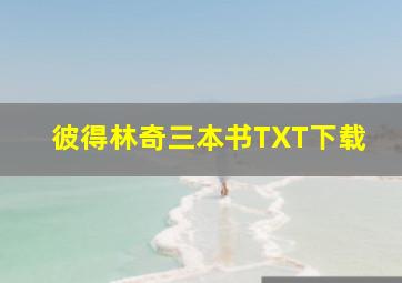 彼得林奇三本书TXT下载