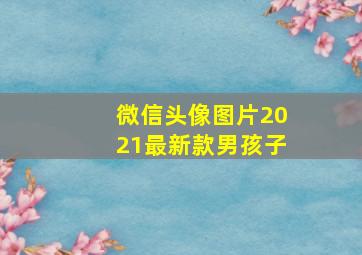 微信头像图片2021最新款男孩子