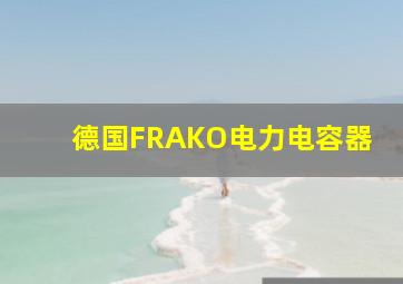 德国FRAKO电力电容器