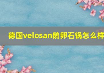 德国velosan鹅卵石锅怎么样