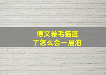 德文卷毛猫脏了怎么会一层油