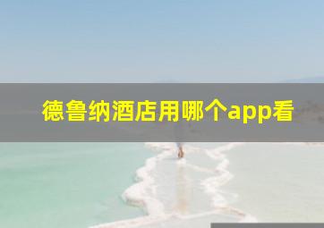 德鲁纳酒店用哪个app看