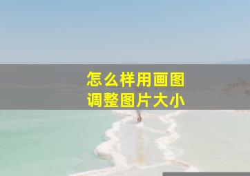 怎么样用画图调整图片大小