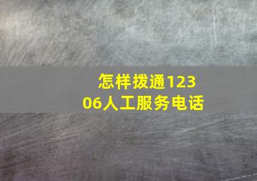 怎样拨通12306人工服务电话