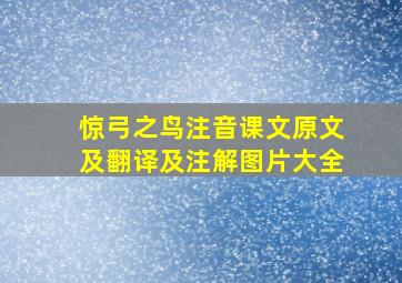 惊弓之鸟注音课文原文及翻译及注解图片大全