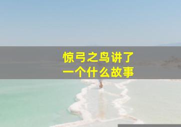 惊弓之鸟讲了一个什么故事