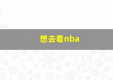 想去看nba