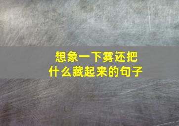 想象一下雾还把什么藏起来的句子