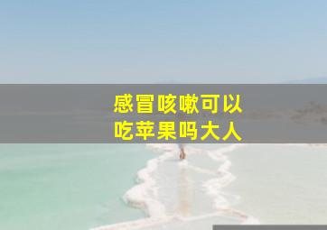 感冒咳嗽可以吃苹果吗大人